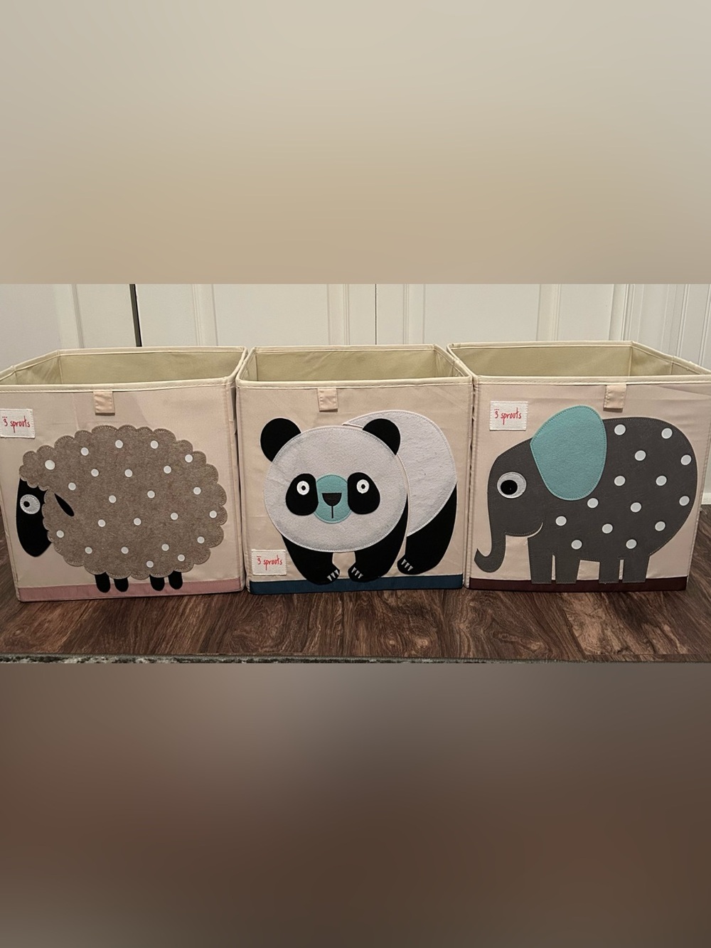 3 Sprouts Fabric Storage Bin ( set of 3)